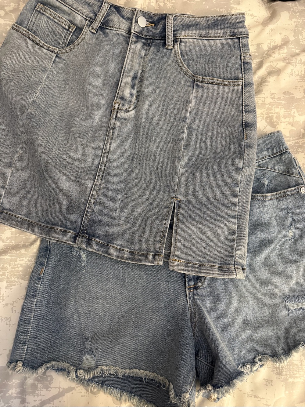 Light Blue Denim skort and short bundle! Skort M - shorts 6